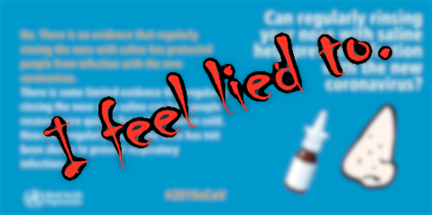 I feel lied to.